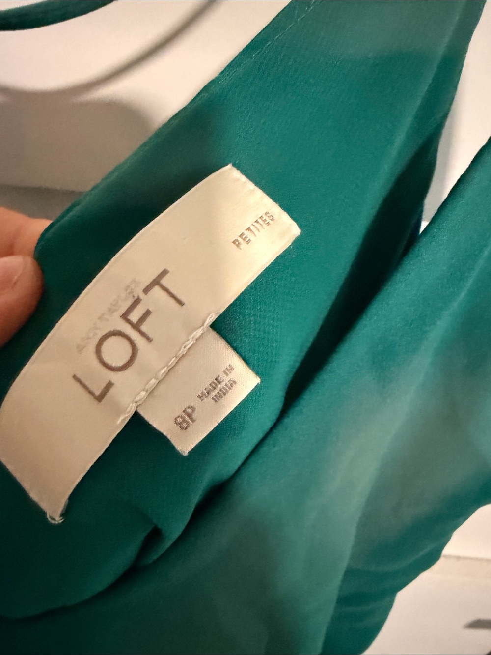 LOFT Teal Spaghetti-Strap Maxi Dress - Picture 2 of 4